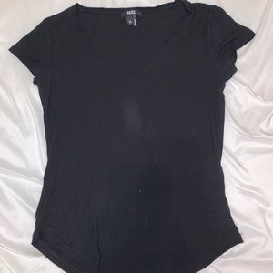 Paige v-neck slim fit black tee